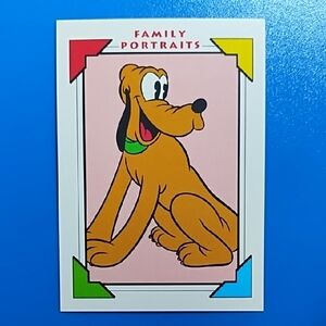 Disney Impel 1991 Trading Card Pluto #103 Excellent Family Portraits